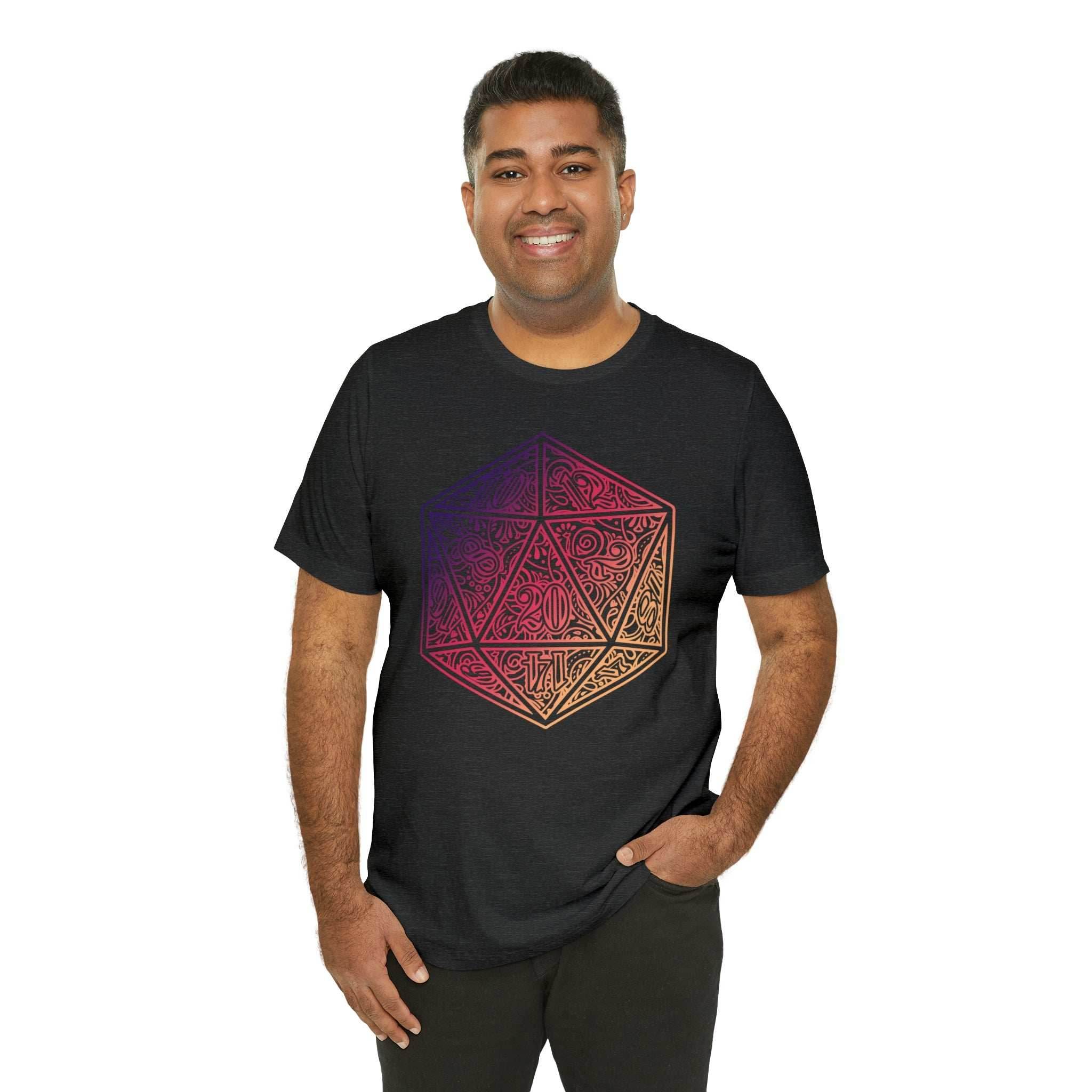 Ombre Ornamental Dice Shirt - Asphalt / S