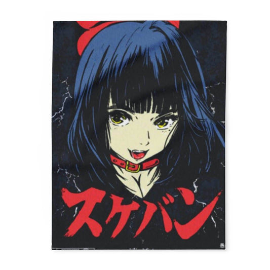 Anime-Inspired Fleece Blanket, Cozy Throw for Fans, Perfect for Home Decor, Gift for Anime Lovers, Unique Collectible - 30'' × 40''