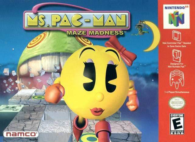 Ms. Pac-Man Maze Madness (Nintendo 64) - Game Manual Only