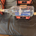 Star Wars X-Wing Over Water in a Wine Bottle - With Stand