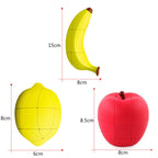 Fruit Puzzle Cube Toy – Apple, Banana & Lemon
