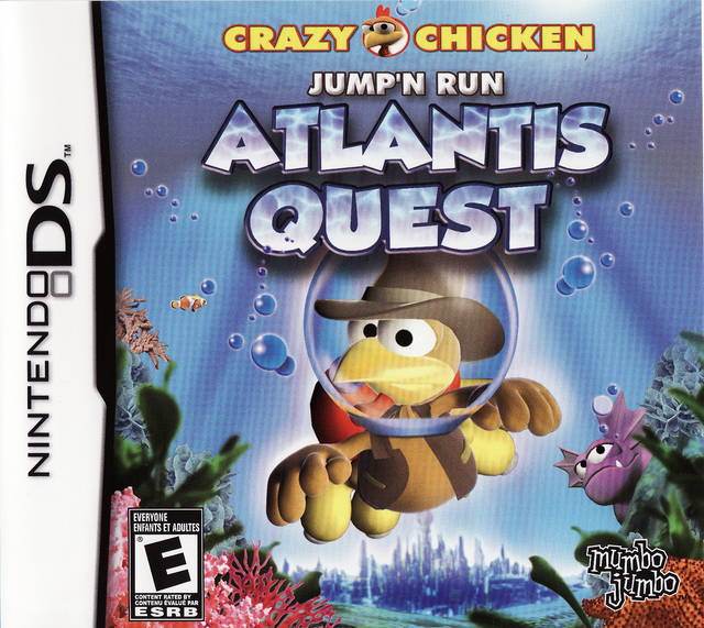 Crazy Chicken: Jump'N Run Atlantis Quest (Nintendo DS) - Game Manual Only