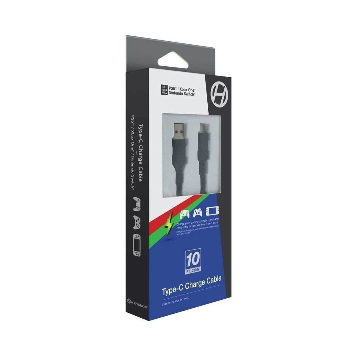 Type-C Charge Cable Compatible With PS5 / Xbox Series X® / Nintendo Switch® (Hyperkin) - 