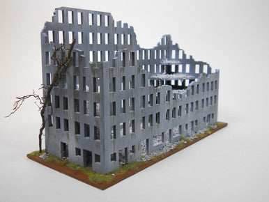Ruined City Building (MDF) - 15MMDF267 - 
