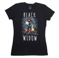 Black Widow Web Avengers Marvel Comics Junior T-Shirt - M