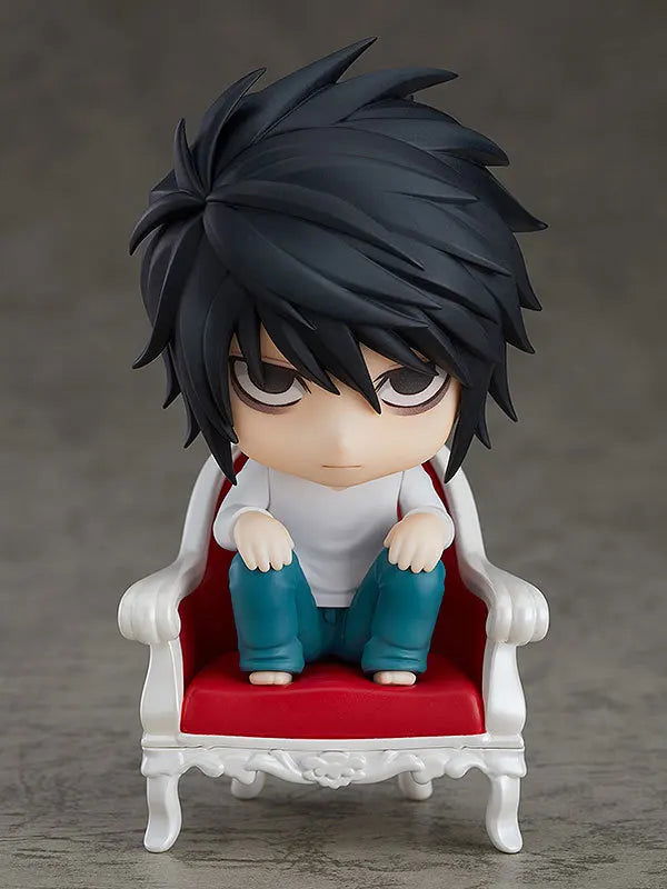 10 CM Death Note L and Yagami Light Anime Figurines, Kawaii Cute Chibi Action Figures PVC Toys Collection
