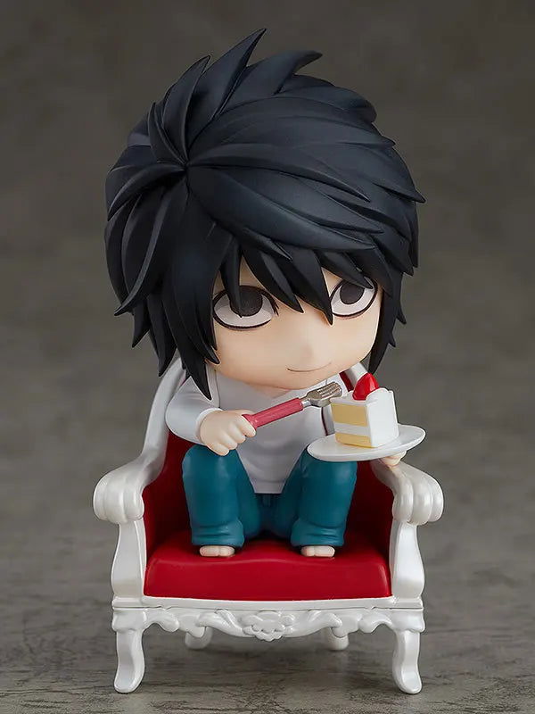 10 CM Death Note L and Yagami Light Anime Figurines, Kawaii Cute Chibi Action Figures PVC Toys Collection