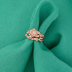 Disney X RockLove DISNEY MULAN Mulan Cherry Blossom Stacker Rings - Rose Gold Plated / Size 5