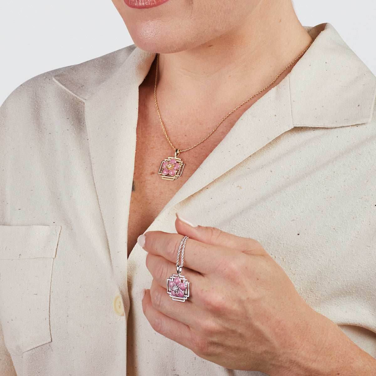 Disney X RockLove MULAN Mulan Keepsake Necklace - Sterling Silver