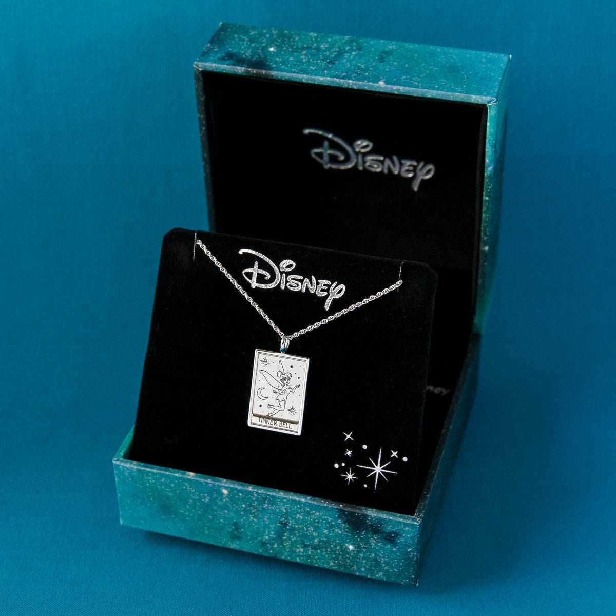 Disney X RockLove PETER PAN Tinker Bell Tablet Necklace - Sterling Silver