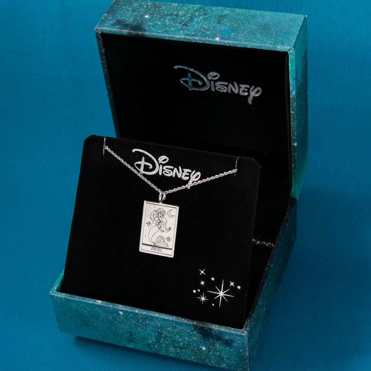 Disney X RockLove THE LITTLE MERMAID Ariel Tablet Necklace - Sterling Silver