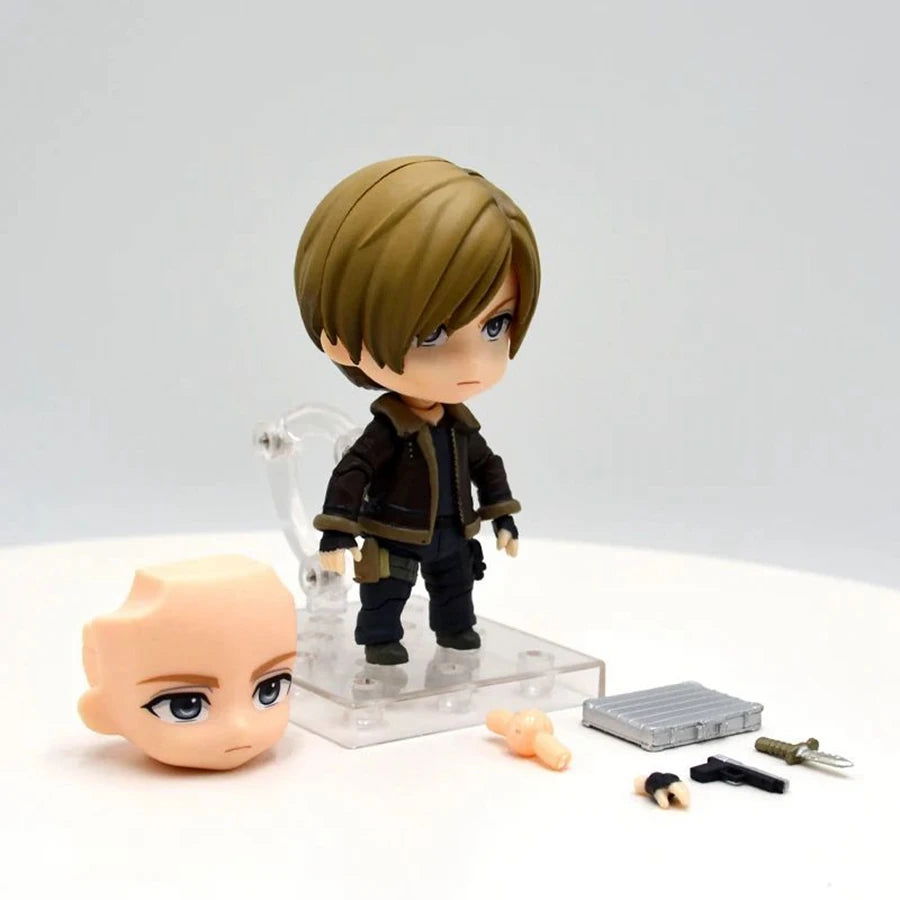 10cm Resident Evil Cute Figure, Kawaii Chibi Leon S. Kennedy Anime Action Figures