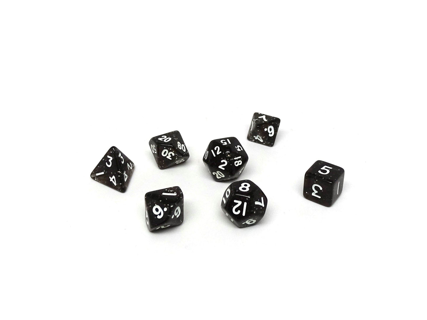 10mm Dark Sparkle Mini Dice Set - 