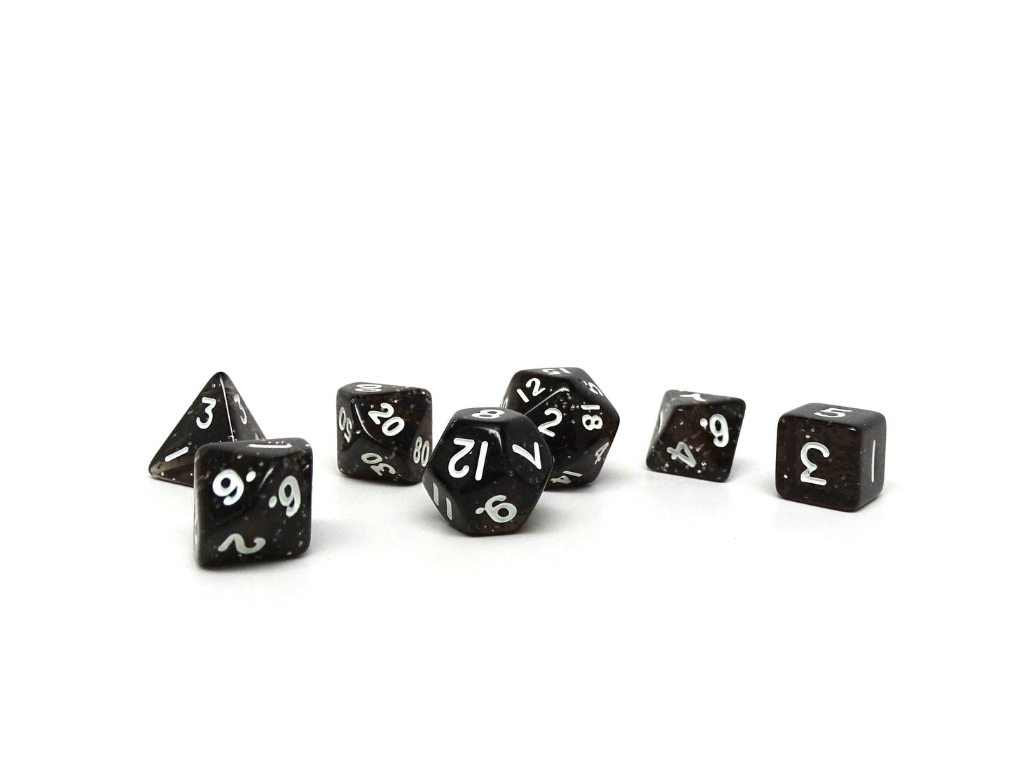 10mm Dark Sparkle Mini Dice Set - 