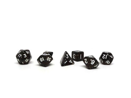 10mm Dark Sparkle Mini Dice Set - 