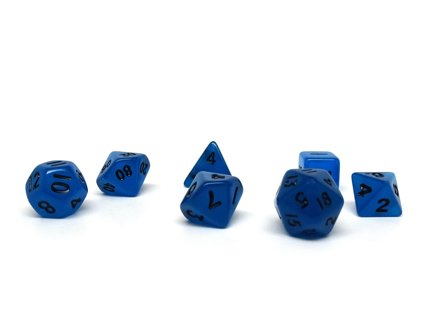 10mm Deep Blue Mini Dice Set - 