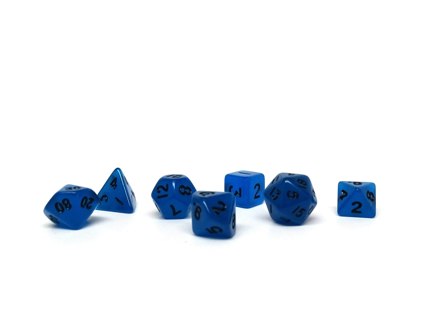 10mm Deep Blue Mini Dice Set - 