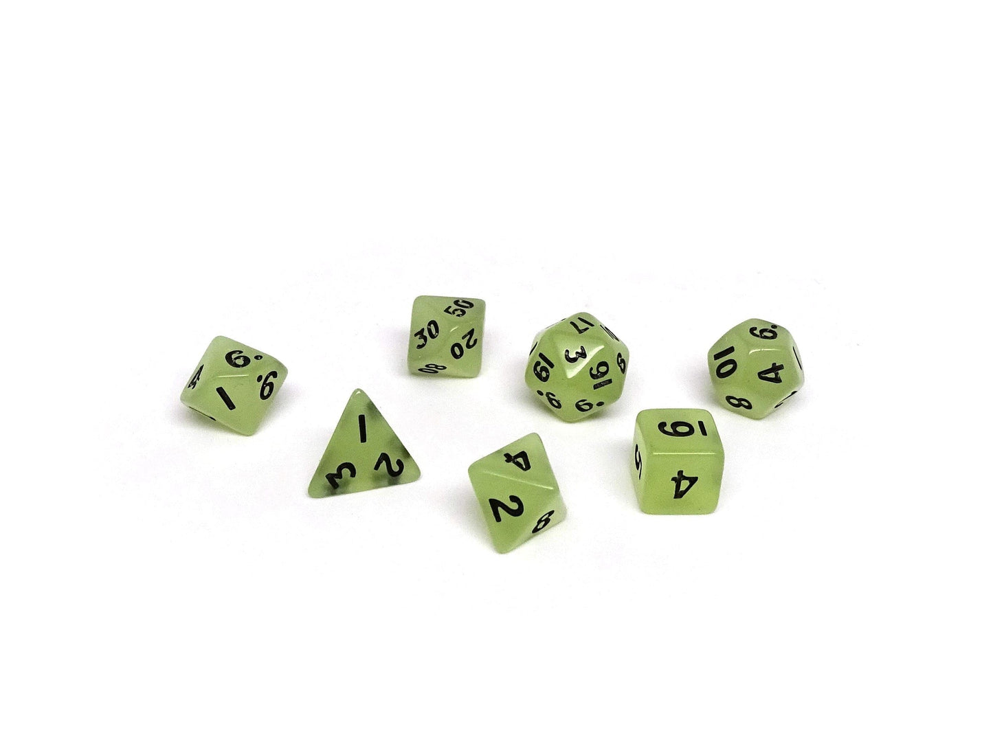 10mm Glow in the Dark Mini Dice Set