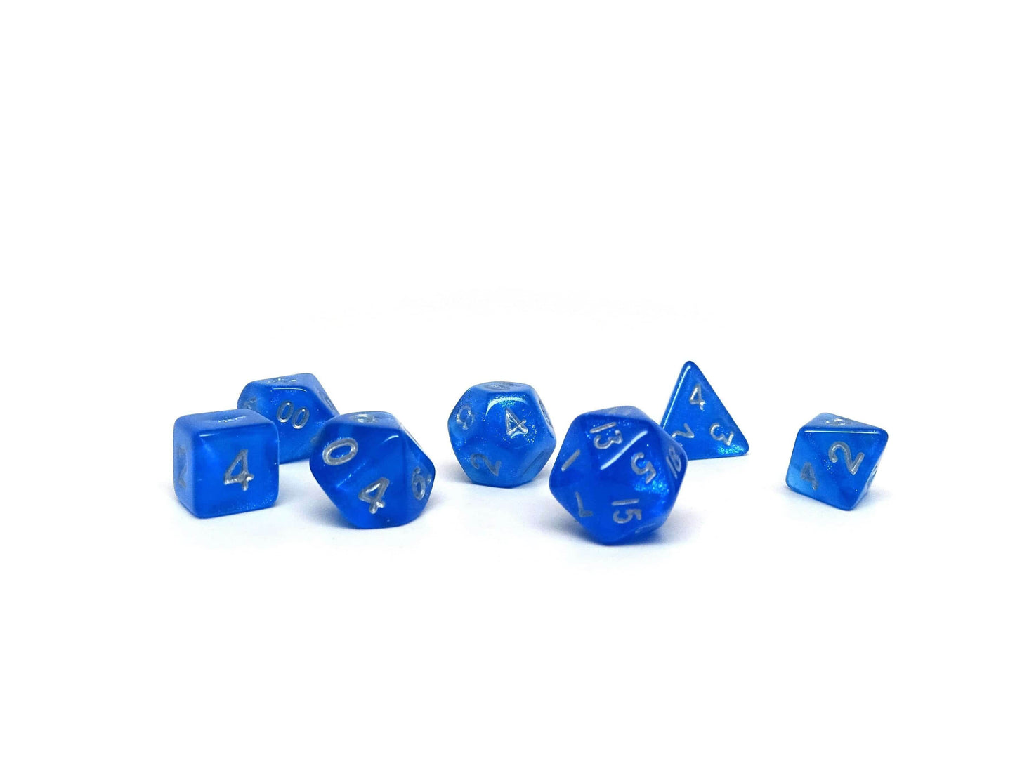 10mm Ocean Blue Mini Dice Set - 
