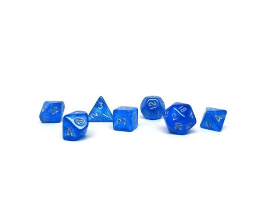 10mm Ocean Blue Mini Dice Set - 