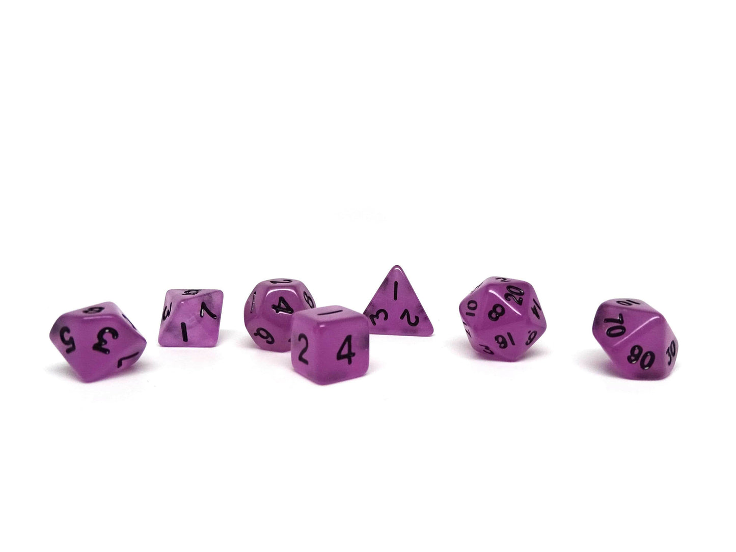 10mm Poison Purple Mini Dice Set - 