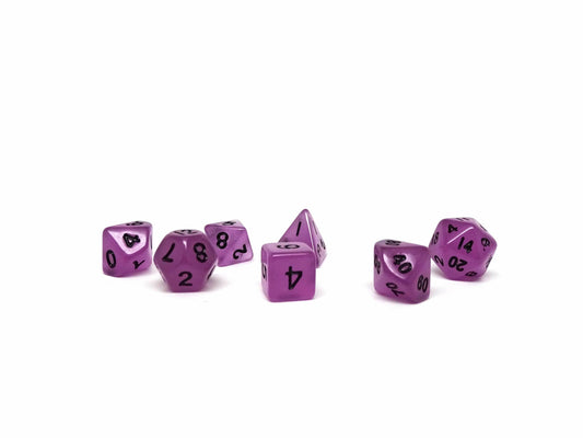 10mm Poison Purple Mini Dice Set - 