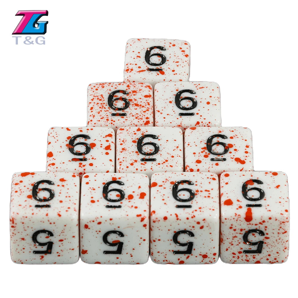 10Pcs/Set Polyhedral D4-D20 Multi Sides Dice DND Games for Opaque Digital Dice for Funny Party Board Game