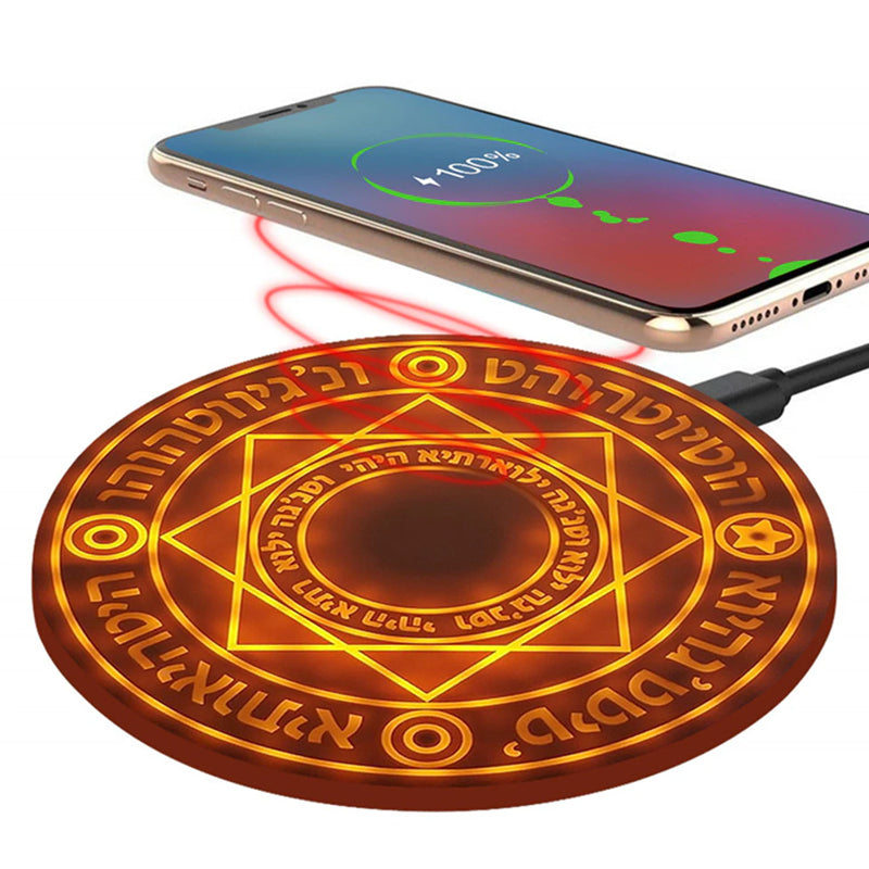 10W Creative Pattern Magic Array Wireless Charging Pad With Sound Effect