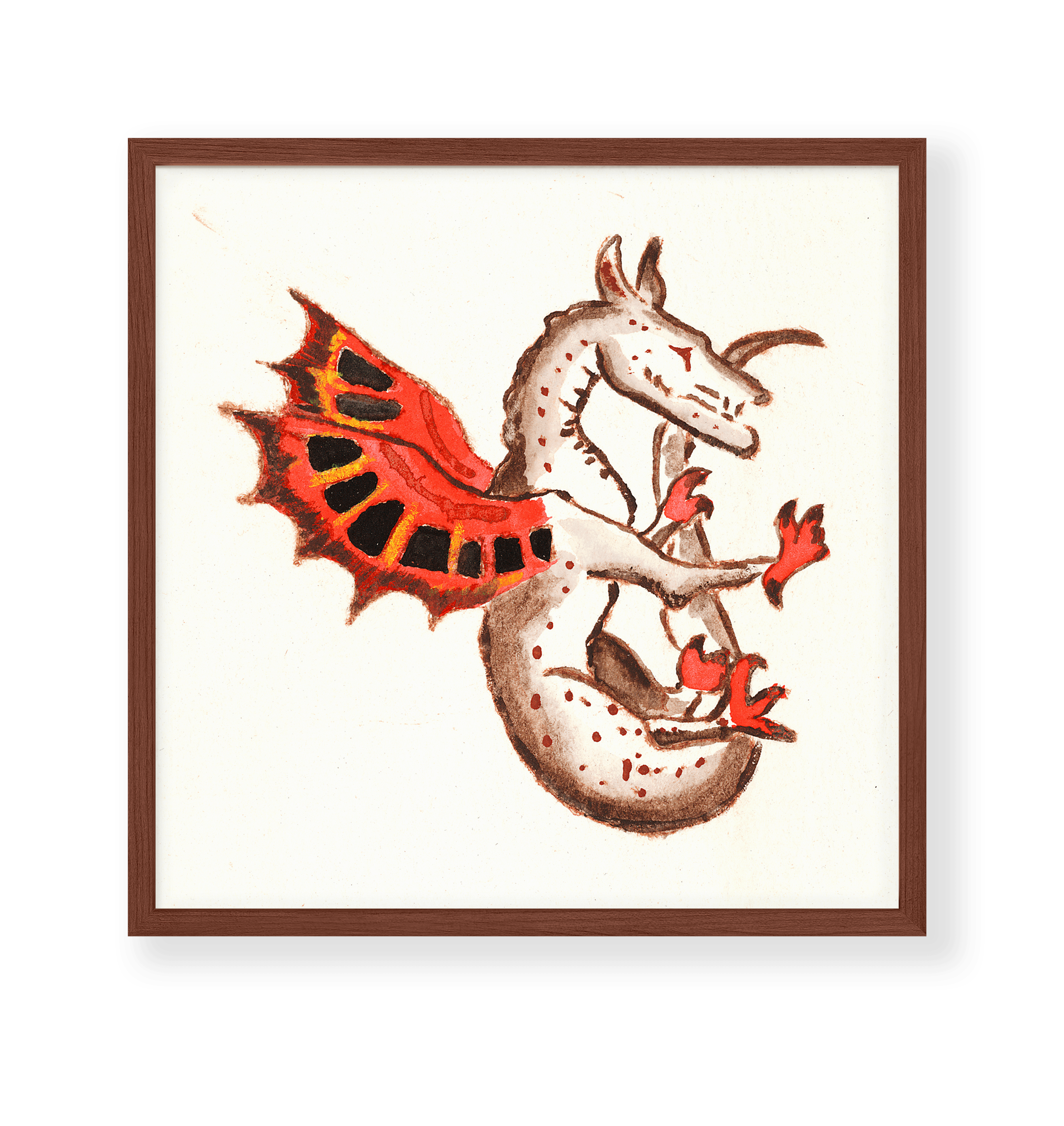 Majestic Medieval Dragon Fine Art Print - 