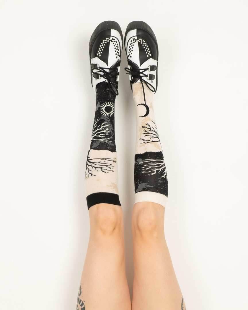As Above So Below Tree Knee High Socks - 