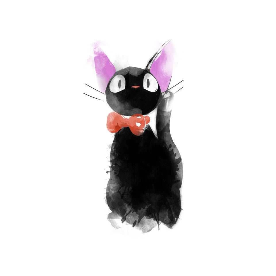 Watercolor Cat - Unisex / White / S