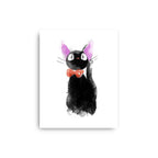 Watercolor Cat - None / White / 12x16