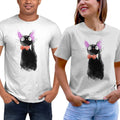 Watercolor Cat - Unisex / White / S