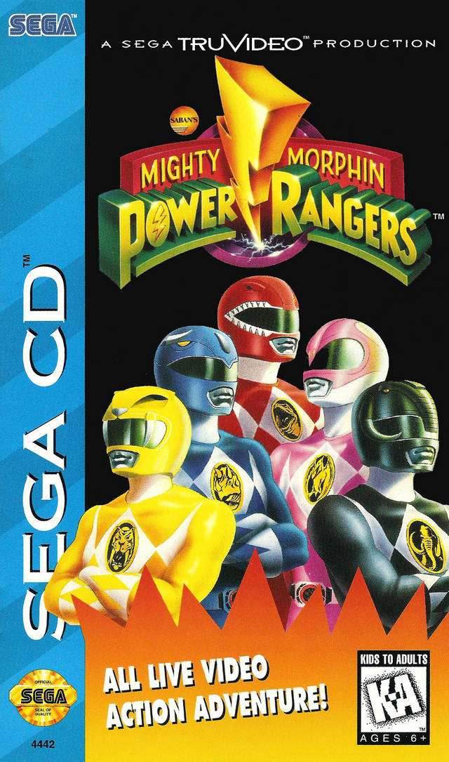 Mighty Morphin Power Rangers (Sega CD) - Game Manual Only