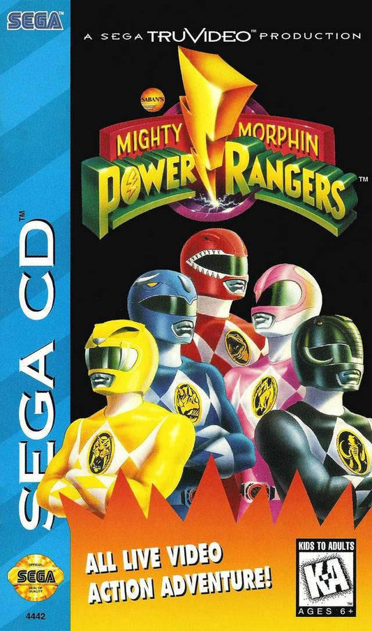 Mighty Morphin Power Rangers (Sega CD) - Game Manual Only