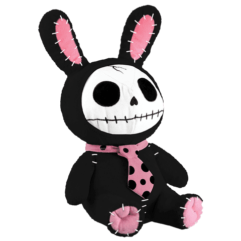 Furrybones Black Bun-Bun Plush - 