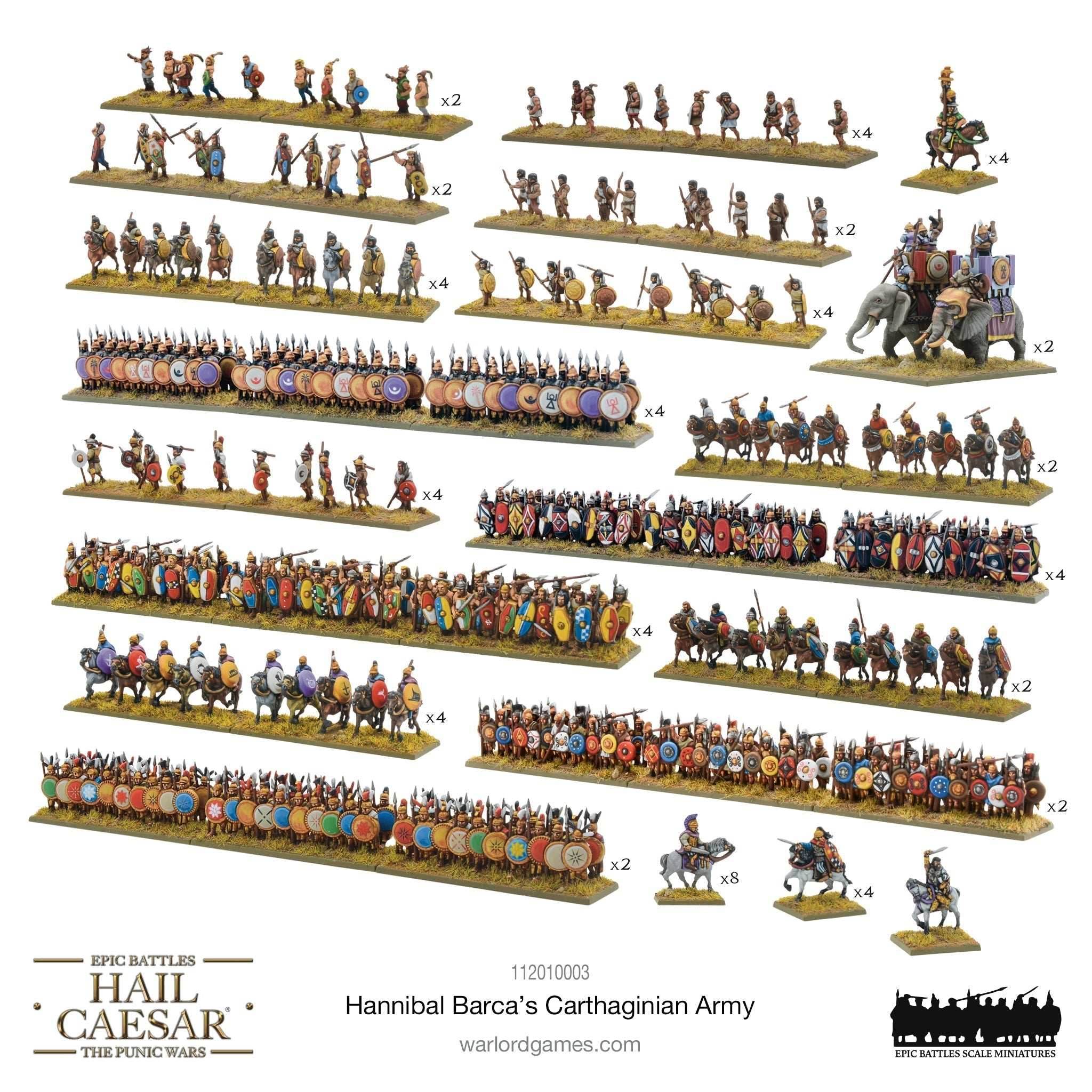 Hail Caesar Epic Battles: Punic Wars - Hannibal Barca's Carthaginian Army - 