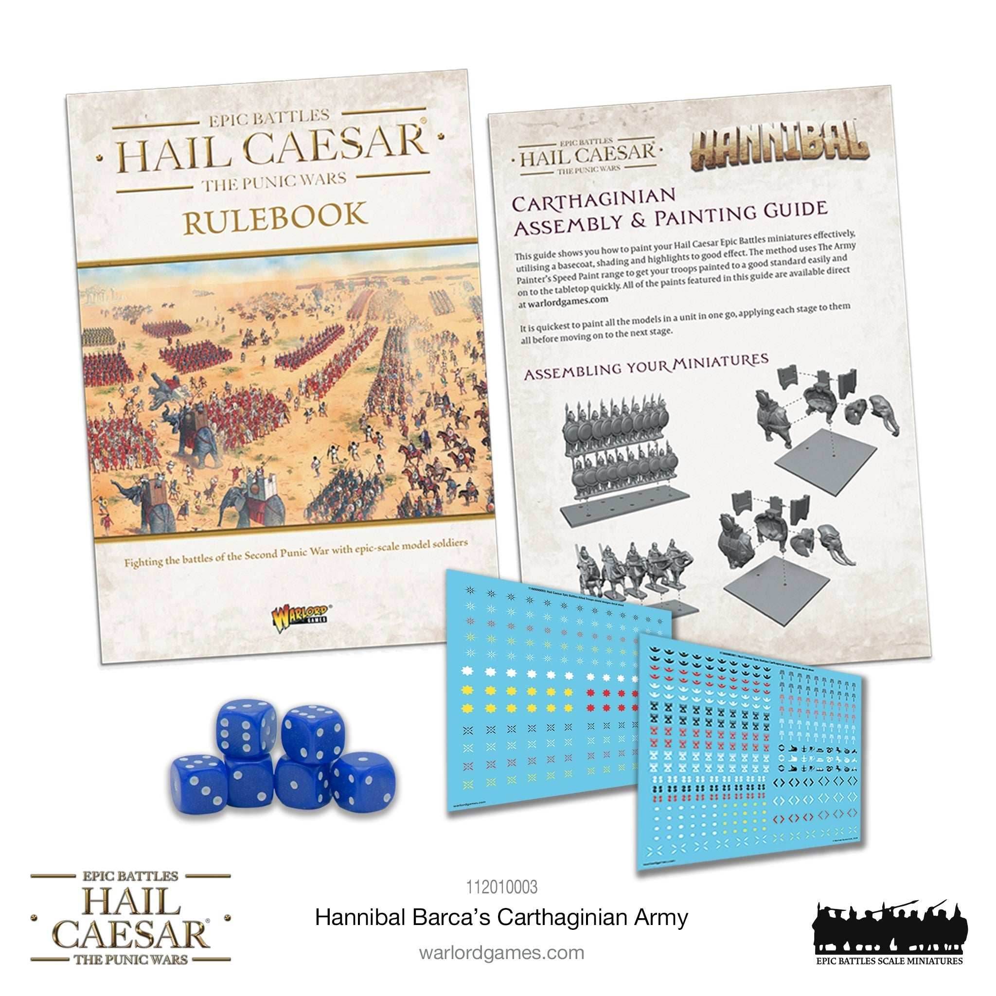 Hail Caesar Epic Battles: Punic Wars - Hannibal Barca's Carthaginian Army - 