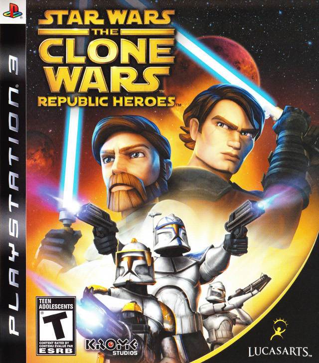 Star Wars The Clone Wars: Republic Heroes (Playstation 3) - Game Manual Only