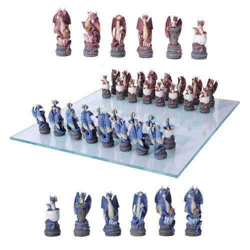 Colorful Dragon Chess Set - 