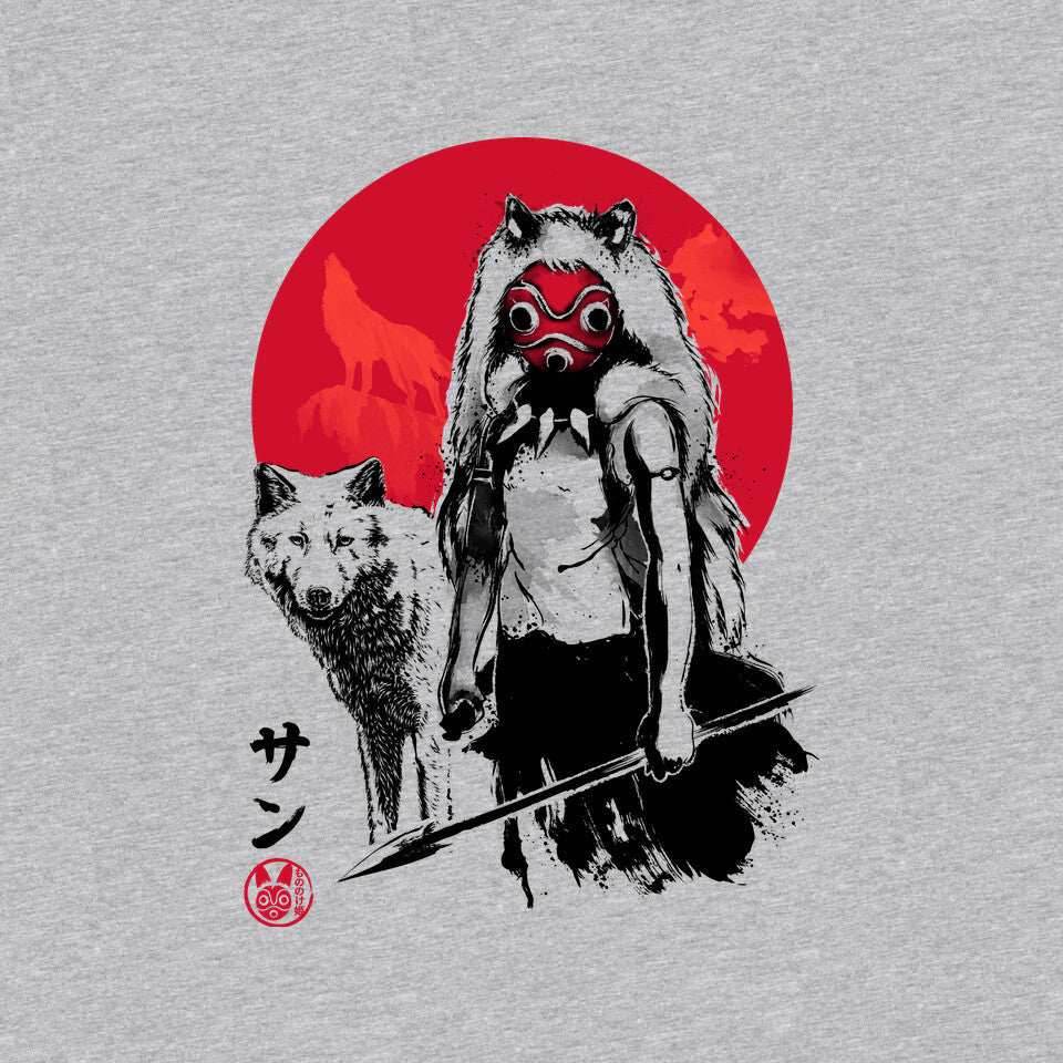 Wolf Girl Sumi-e - Unisex / White / S
