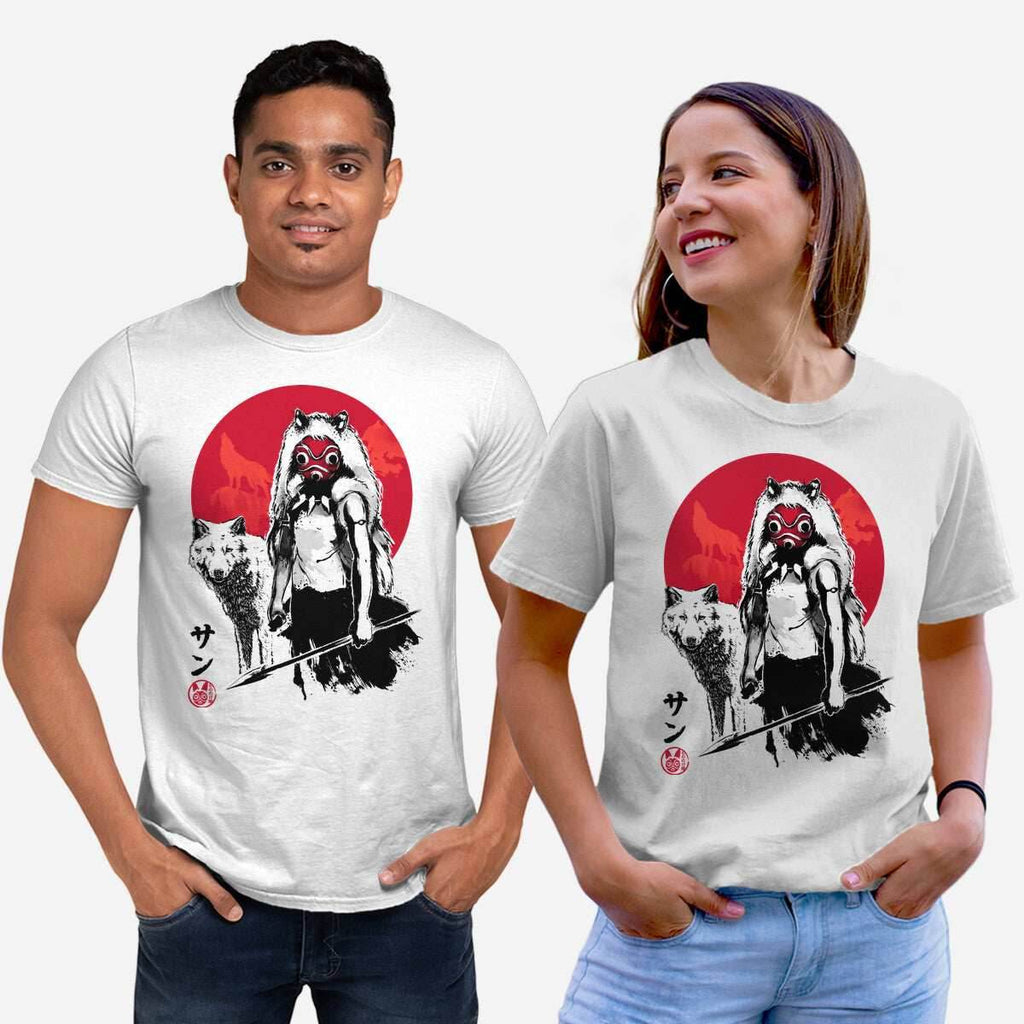 Wolf Girl Sumi-e - Unisex / White / S