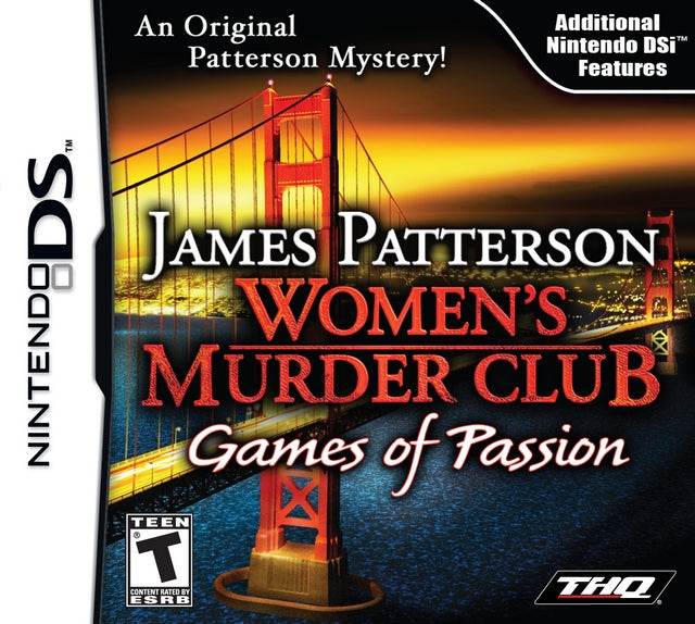 James Patterson Women's Murder Club: Games of Passion (Nintendo DS) - Game Manual Only