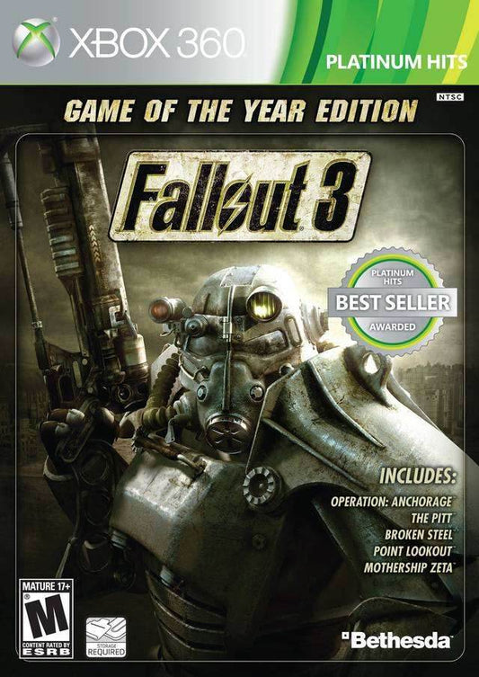 Fallout 3: Game Of The Year Edition (Platinum Hits) (Xbox 360) - Brand New