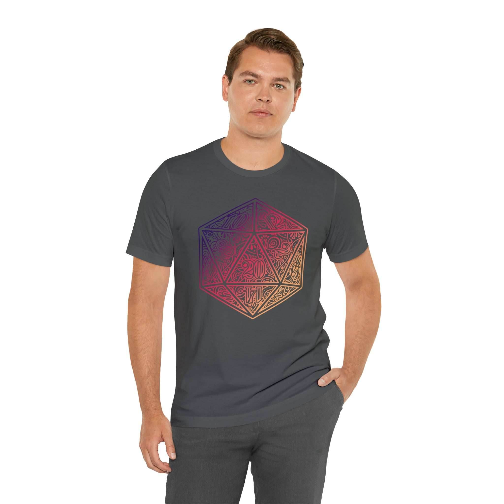 Ombre Ornamental Dice Shirt - Asphalt / S
