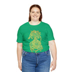 Golden Celtic Dice Dragon Shirt - Army / S