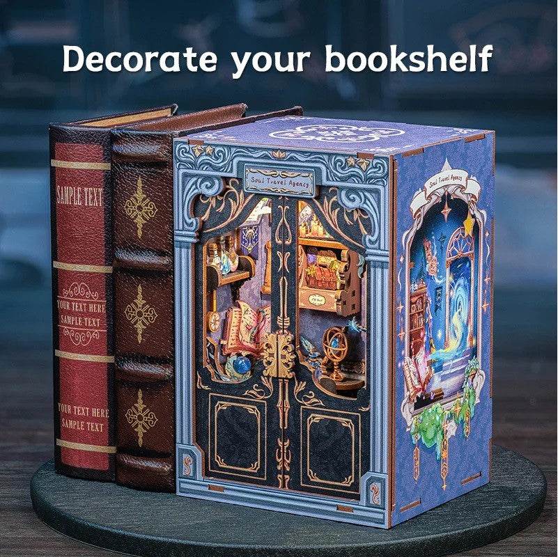 Book Nook Wizardi Miniature - Soul Travel Agency Roombox Kit - 