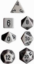 Opaque Polyhedral Grey/Black 7-Die Set - 