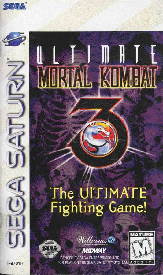Ultimate Mortal Kombat 3 (Sega Saturn) - Game Manual Only