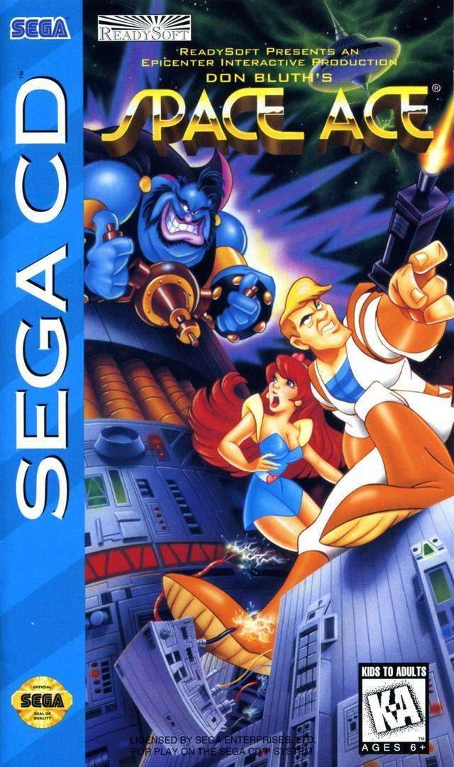 Space Ace (Sega CD) - Game Manual Only